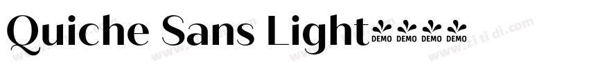Quiche Sans Light字体转换